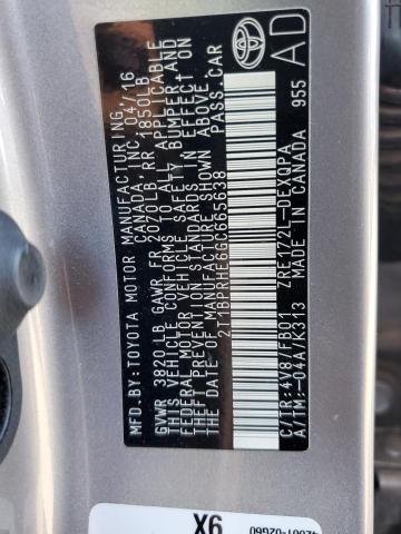 Photo 10 from auction – 2016 TOYOTA COROLLA EC with VIN 2T1BPRHE6GC665638
