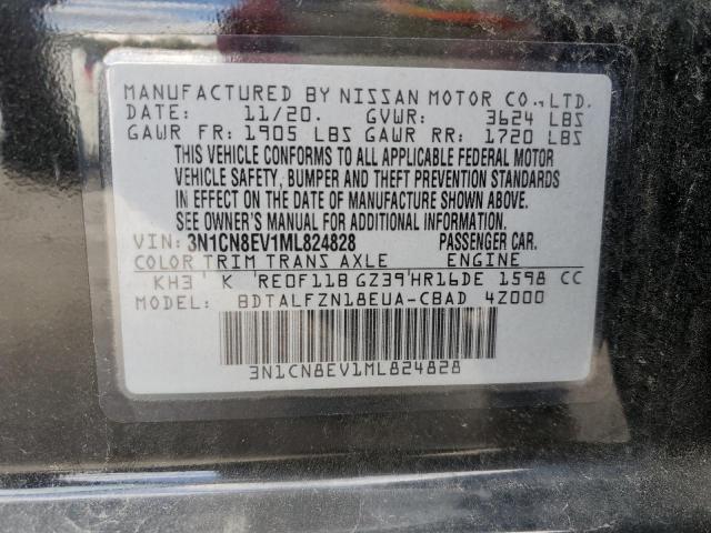 Photo 10 from auction – 2021 NISSAN VERSA SV with VIN 3N1CN8EV1ML824828