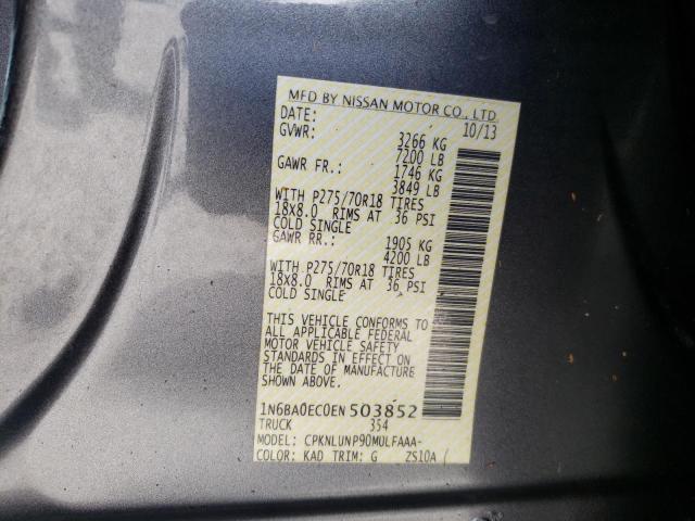 Photo 10 from auction – 2014 NISSAN TITAN S with VIN 1N6BA0EC0EN503852