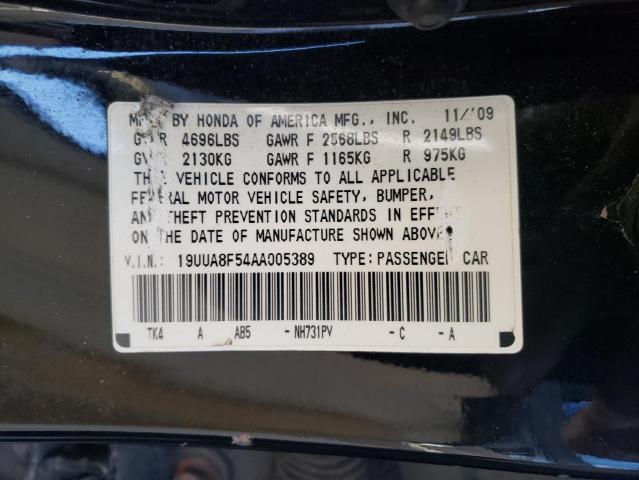 Photo 10 from auction – 2010 ACURA TL with VIN 19UUA8F54AA005389