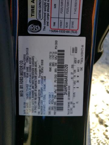 Photo 10 from auction – 2010 FORD FUSION SEL with VIN 3FAHP0JA6AR103520