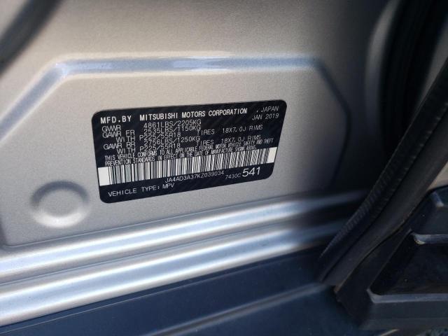 Photo 10 from auction – 2019 MITSUBISHI OUTLANDER with VIN JA4AD3A37KZ039034