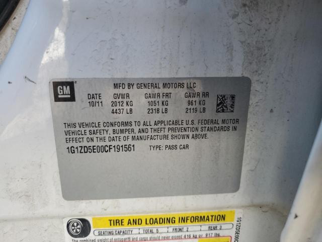 Photo 10 from auction – 2012 CHEVROLET MALIBU 2LT with VIN 1G1ZD5E00CF191561