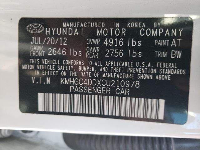 Photo 10 from auction – 2012 HYUNDAI GENESIS 3. with VIN KMHGC4DDXCU210978