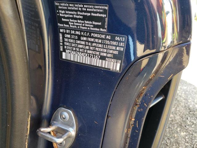 Photo 10 from auction – 2014 PORSCHE CAYMAN with VIN WP0AA2A84EK171167