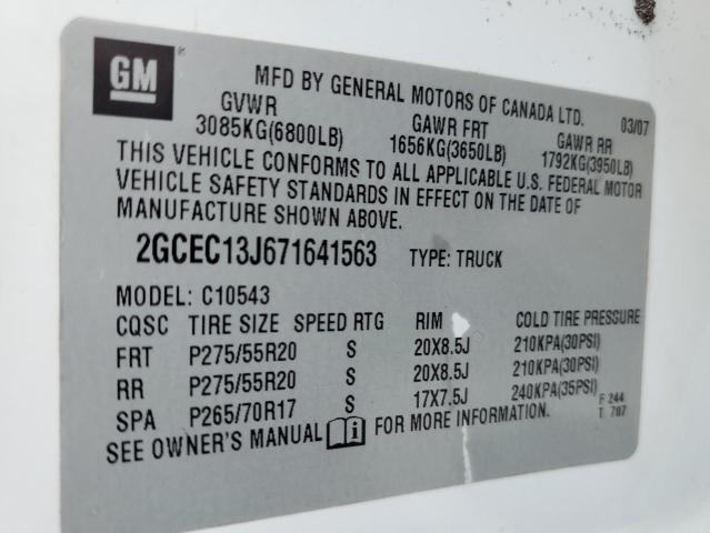 Photo 10 from auction – 2007 CHEVROLET SILVERADO with VIN 2GCEC13J671641563