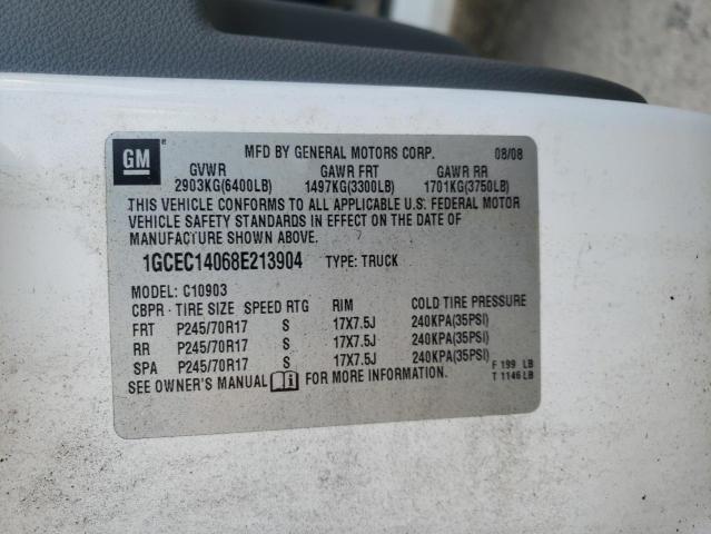 Photo 10 from auction – 2008 CHEVROLET SILVERADO with VIN 1GCEC14068E213904