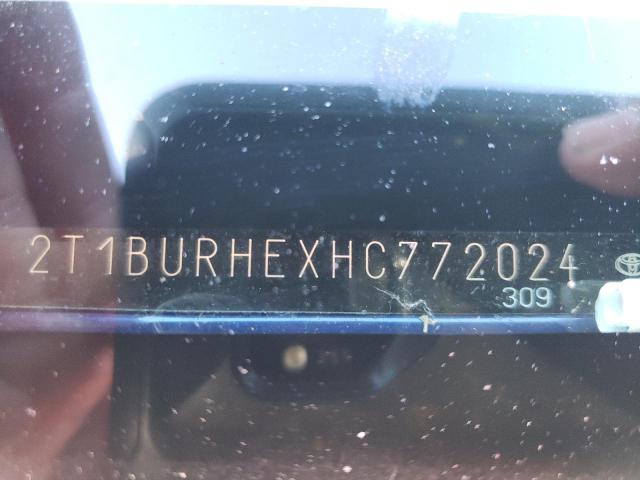 Photo 10 from auction – 2017 TOYOTA COROLLA L with VIN 2T1BURHEXHC772024