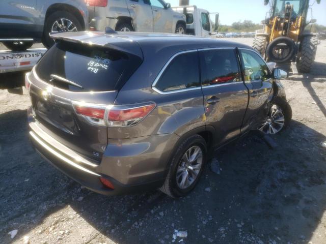 Photo 4 from auction – 2014 TOYOTA HIGHLANDER with VIN 5TDZKRFH5ES027315