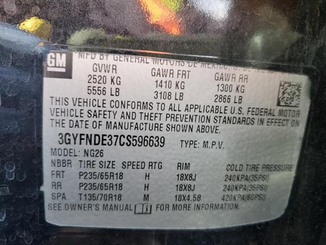 Photo 10 from auction – 2012 CADILLAC SRX LUXURY with VIN 3GYFNDE37CS596639