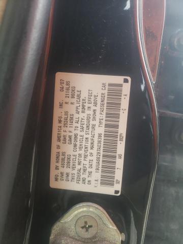 Photo 10 from auction – 2007 ACURA TL with VIN 19UUA66297A036396