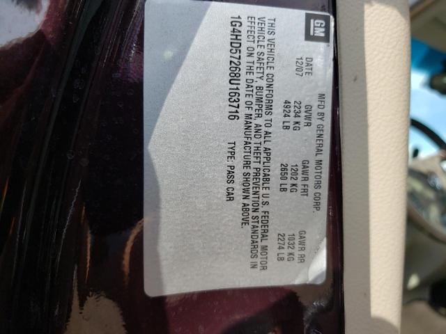 Photo 10 from auction – 2008 BUICK LUCERNE CX with VIN 1G4HD57268U163716