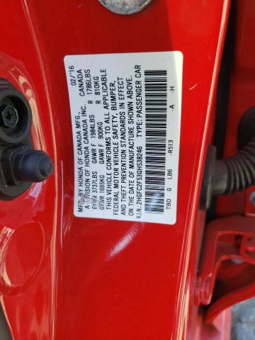 Photo 10 from auction – 2016 HONDA CIVIC LX with VIN 2HGFC2F53GH538246