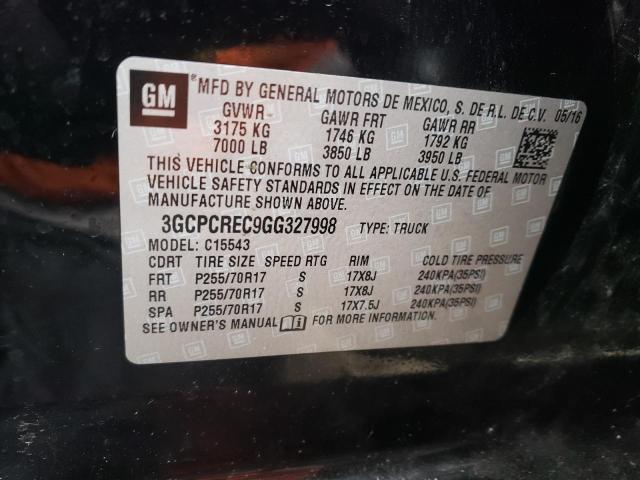 Photo 10 from auction – 2016 CHEVROLET SILVERADO with VIN 3GCPCREC9GG327998