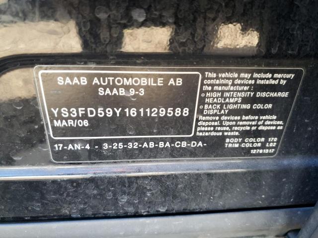 Photo 10 from auction – 2006 SAAB 9-3 with VIN YS3FD59Y161129588
