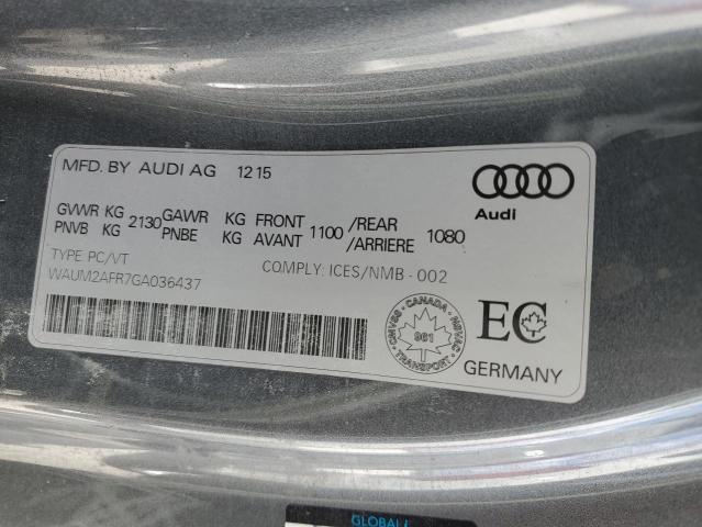 Photo 10 from auction – 2016 AUDI A5 PREMIUM with VIN WAUM2AFR7GA036437