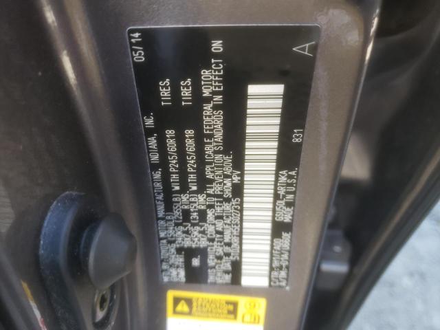 Photo 10 from auction – 2014 TOYOTA HIGHLANDER with VIN 5TDZKRFH5ES027315