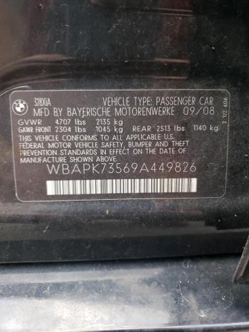 Photo 10 from auction – 2009 BMW 328 XI with VIN WBAPK73569A449826