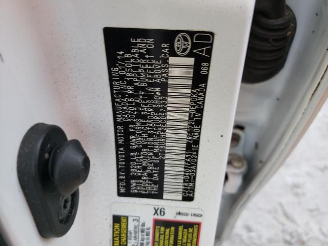 Photo 10 from auction – 2014 TOYOTA COROLLA L with VIN 2T1BURHE2EC097233