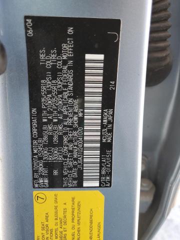 Photo 10 from auction – 2004 LEXUS RX 330 with VIN JTJGA31U240041070