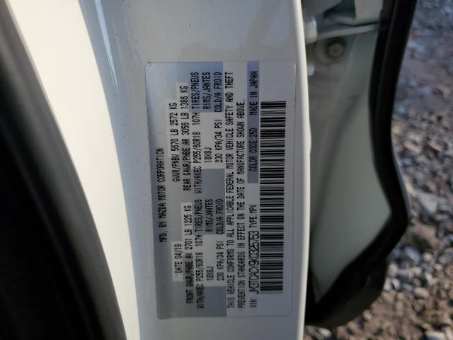Photo 10 from auction – 2019 MAZDA CX-9 TOURI with VIN JM3TCACY9K0325753