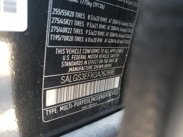 Photo 10 from auction – 2016 LAND ROVER RANGE ROVE with VIN SALGS3EFXGA262886