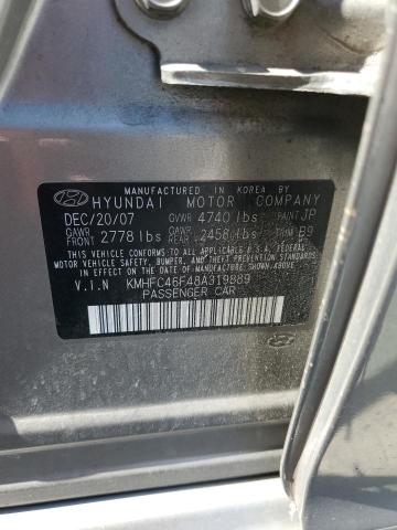 Photo 10 from auction – 2008 HYUNDAI AZERA SE with VIN KMHFC46F48A319889