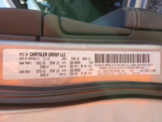 Photo 10 from auction – 2014 JEEP GRAND CHER with VIN 1C4RJFCT5EC337976