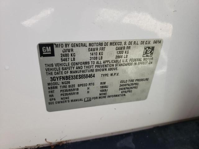 Photo 10 from auction – 2014 CADILLAC SRX LUXURY with VIN 3GYFNBE33ES658464