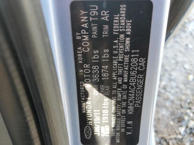 Photo 10 from auction – 2011 HYUNDAI ACCENT GLS with VIN KMHCN4AC4BU620811