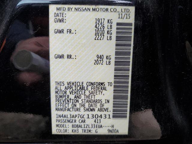 Photo 10 from auction – 2016 NISSAN ALTIMA 2.5 with VIN 1N4AL3AP7GC130431