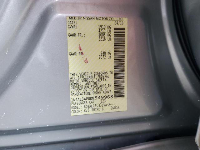 Photo 10 from auction – 2013 NISSAN ALTIMA 2.5 with VIN 1N4AL3AP8DN549968