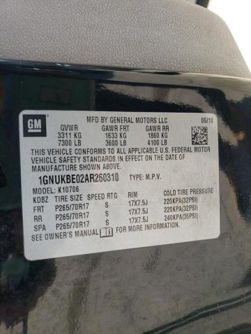 Photo 10 from auction – 2010 CHEVROLET TAHOE K150 with VIN 1GNUKBE02AR260310