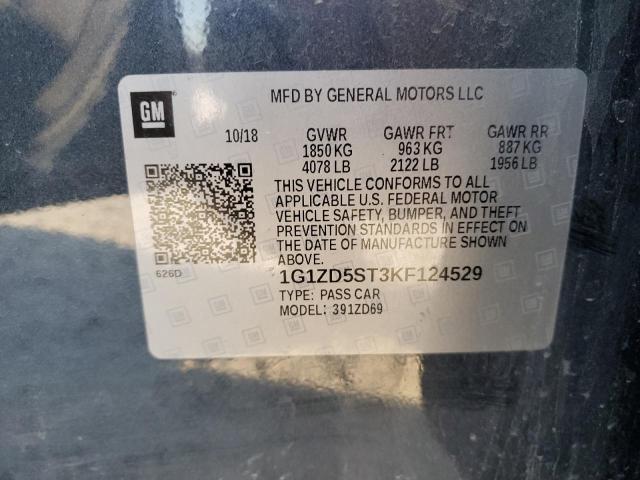 Photo 10 from auction – 2019 CHEVROLET MALIBU LT with VIN 1G1ZD5ST3KF124529