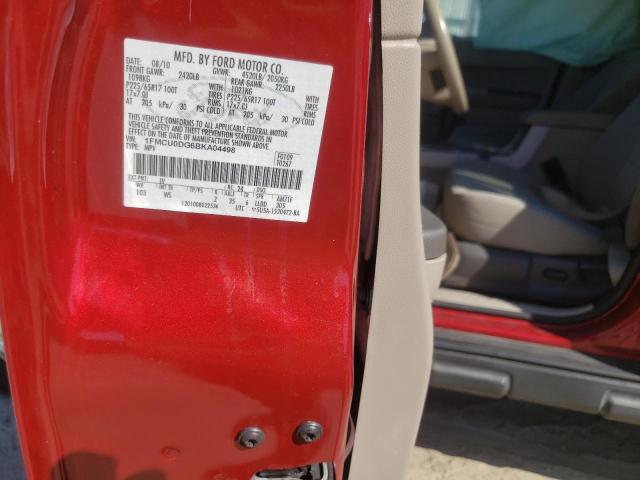 Photo 10 from auction – 2011 FORD ESCAPE XLT with VIN 1FMCU0DG6BKA04498