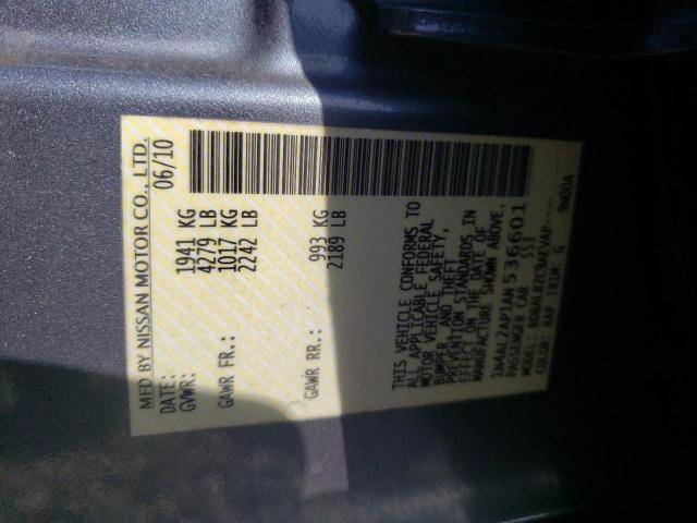 Photo 10 from auction – 2010 NISSAN ALTIMA BAS with VIN 1N4AL2AP1AN536601