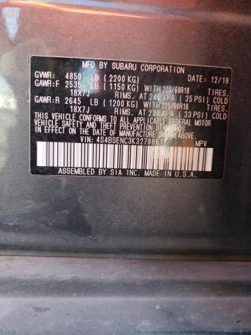 Photo 10 from auction – 2019 SUBARU OUTBACK 3. with VIN 4S4BSENC3K3278861