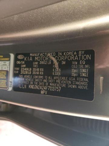 Photo 10 from auction – 2015 KIA SOUL with VIN KNDJN2A24F7113757