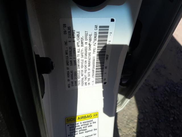 Photo 10 from auction – 2010 ACURA TL with VIN 19UUA8F24AA000411