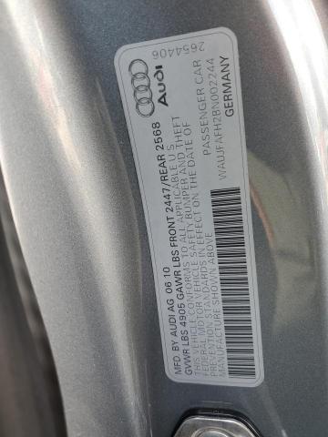 Photo 10 from auction – 2011 AUDI A5 PREMIUM with VIN WAUJFAFH2BN002244