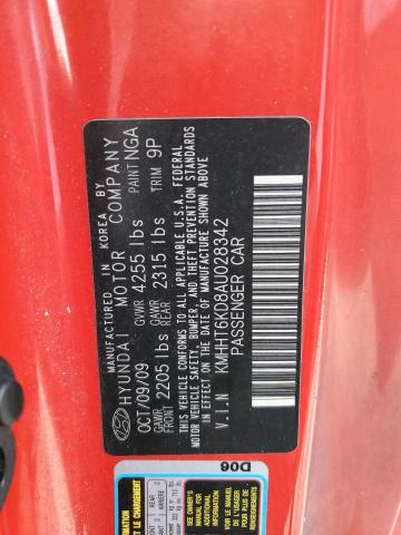 Photo 10 from auction – 2010 HYUNDAI GENESIS CO with VIN KMHHT6KD8AU028342