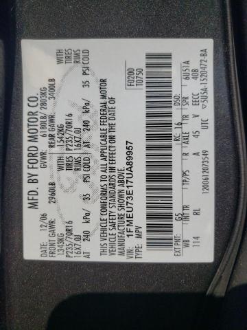 Photo 10 from auction – 2007 FORD EXPLORER X with VIN 1FMEU73E17UA89957