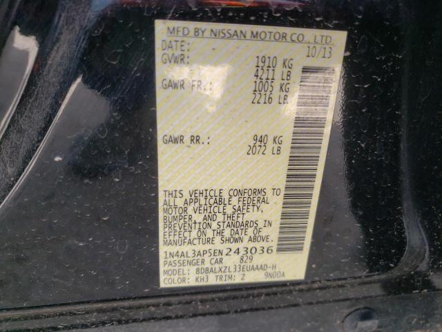 Photo 10 from auction – 2014 NISSAN ALTIMA 2.5 with VIN 1N4AL3AP5EN243036