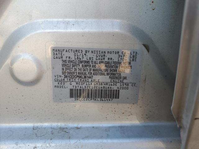 Photo 10 from auction – 2019 NISSAN VERSA NOTE with VIN 3N1CE2CP9KL361447