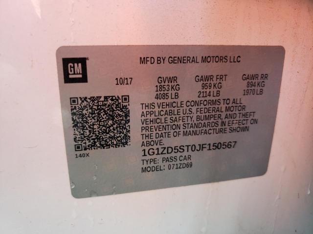 Photo 10 from auction – 2018 CHEVROLET MALIBU LT with VIN 1G1ZD5ST0JF150567