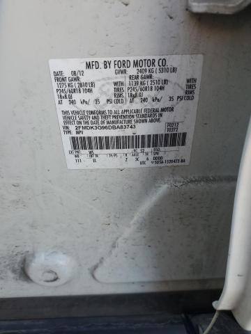 Photo 10 from auction – 2013 FORD EDGE SE with VIN 2FMDK3G96DBA83743