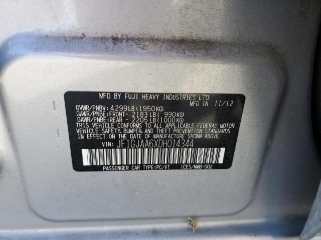 Photo 10 from auction – 2013 SUBARU IMPREZA with VIN JF1GJAA6XDH014344
