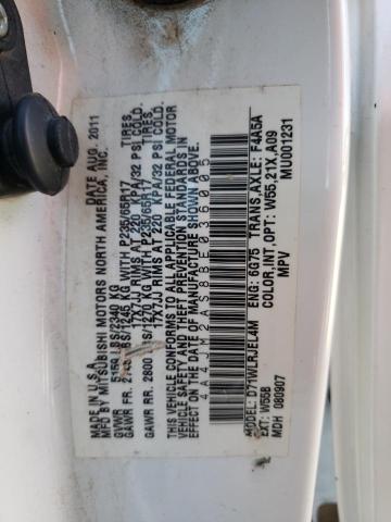 Photo 10 from auction – 2011 MITSUBISHI ENDEAVOR L with VIN 4A4JM2AS8BE036005