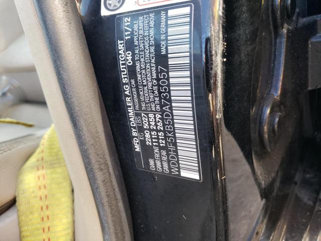 Photo 10 from auction – 2013 MERCEDES-BENZ E 350 with VIN WDDHF5KB5DA735057