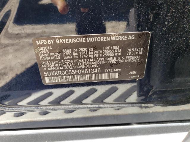 Photo 10 from auction – 2015 BMW X5 XDRIVE3 with VIN 5UXKR0C55F0K61346
